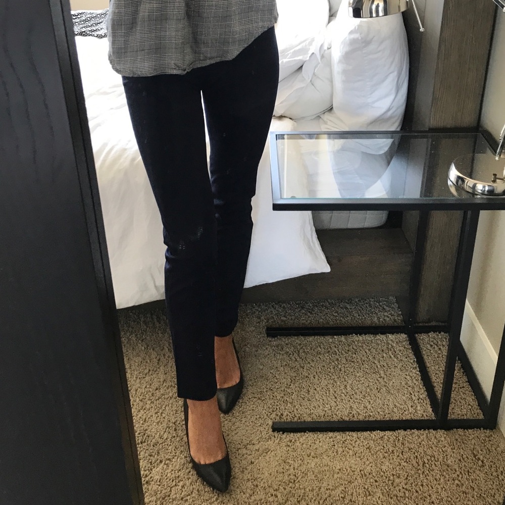 J. Crew Straight Leg Ankle Pants in Blue Navy